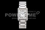 Cartier Tank Must Large C-Blk SS/LE White K11 Sw Qtz Super Clone Watch