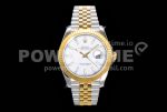 Rolex DateJust 41 126333 904L SS/YG VSF 1:1 Best Edition White Dial on Jubilee Bracelet VS3235 Super Clone Watch