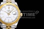 Rolex DateJust 41 126333 904L SS/YG VSF 1:1 Best Edition White Dial on Jubilee Bracelet VS3235 Super Clone Watch - Image 4