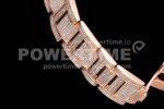 Cartier Ballon Bleu 42mm RG Full Paved Diamonds Dial on Diamonds Paved Bracelet MIYOTA 9015 Super Clone Watch - Image 8