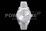 Rolex DateJust 41 126334 NTF 1:1 Best Edition 904L Steel Silver Stick Dial on Jubilee Bracelet VR3235 Super Clone Watch