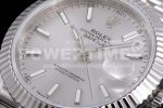 Rolex DateJust 41 126334 NTF 1:1 Best Edition 904L Steel Silver Stick Dial on Jubilee Bracelet VR3235 Super Clone Watch - Image 6