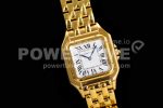 Cartier Panthère 27mm 8848F 1:1 Best Edition YG White Dial on YG Bracelet Ronda Quartz Super Clone Watch - Image 2