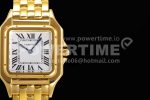 Cartier Panthère 27mm 8848F 1:1 Best Edition YG White Dial on YG Bracelet Ronda Quartz Super Clone Watch - Image 4