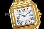Cartier Panthère 27mm 8848F 1:1 Best Edition YG White Dial on YG Bracelet Ronda Quartz Super Clone Watch - Image 5