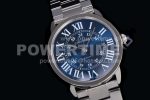 Cartier Ronde Solo de Cartier 42mm SS A8F 1:1 Best Edition Blue Dial on SS Bracelet A2892 Super Clone Watch - Image 2