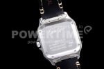Cartier Santos de Cartier 35mm 2018 V6F 1:1 Best Edition White Dial on Brown Leather Strap MIYOTA 9015 Super Clone Watch V2 - Image 8