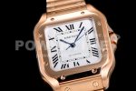 Cartier Santos de Cartier 35mm RG 2018 V6F 1:1 Best Edition White Dial on RG SmartLinks Bracelet MIYOTA 9015 Super Clone Watch - Image 6