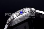 Cartier Santos de Cartier 35mm SS 2018 BVF 1:1 Best Edition White Dial on SS SmartLinks Bracelet MIYOTA 9015 Super Clone Watch V2 - Image 7