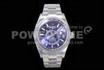 Rolex Skydweller SS Noob Best Edition Blue Dial on SS Bracelet A23J Super Clone Watch