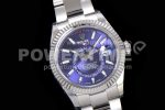 Rolex Skydweller SS Noob Best Edition Blue Dial on SS Bracelet A23J Super Clone Watch - Image 2