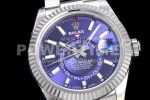 Rolex Skydweller SS Noob Best Edition Blue Dial on SS Bracelet A23J Super Clone Watch - Image 5
