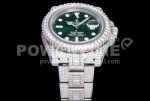 Rolex Submariner White Diamond Bezel SS TWF Best Edition Green Dial SS Bracelet A3135 Super Clone Watch - Image 6