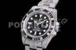 Rolex Submariner Black Diamonds Bezel SS TWF Best Edition Black Dial on SS Bracelet A3135 Super Clone Watch - Image 3