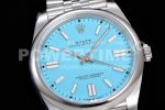 Rolex Oyster Perpetual 41mm 124300 EWF Best Edition Tiffany Blue Dial on SS Jubilee Bracelet A3230 Super Clone Watch - Image 5
