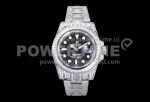Rolex Submariner White Diamond Bezel SS TWF Best Edition Black Dial SS Bracelet A3135 Super Clone Watch