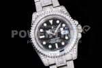 Rolex Submariner White Diamond Bezel SS TWF Best Edition Black Dial SS Bracelet A3135 Super Clone Watch - Image 2