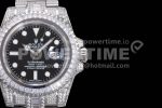 Rolex Submariner White Diamond Bezel SS TWF Best Edition Black Dial SS Bracelet A3135 Super Clone Watch - Image 4