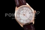 VACHERON CONSTANTIN Fiftysix RG 40mm ZF 1:1 Best Edition Silver Dial on Brown Leather Strap A1326 Super Clone Watch - Image 2