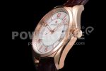 VACHERON CONSTANTIN Fiftysix RG 40mm ZF 1:1 Best Edition Silver Dial on Brown Leather Strap A1326 Super Clone Watch - Image 6