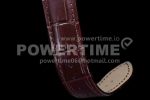 VACHERON CONSTANTIN Fiftysix RG 40mm ZF 1:1 Best Edition Silver Dial on Brown Leather Strap A1326 Super Clone Watch - Image 9