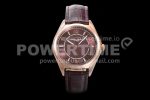 VACHERON CONSTANTIN Fiftysix RG 40mm ZF 1:1 Best Edition Brown Dial on Brown Leather Strap A1326 Super Clone Watch