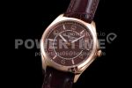 VACHERON CONSTANTIN Fiftysix RG 40mm ZF 1:1 Best Edition Brown Dial on Brown Leather Strap A1326 Super Clone Watch - Image 3