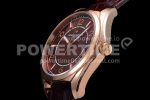 VACHERON CONSTANTIN Fiftysix RG 40mm ZF 1:1 Best Edition Brown Dial on Brown Leather Strap A1326 Super Clone Watch - Image 6