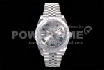 Rolex DateJust 41 126334 VSF 1:1 Best Edition 904L Steel Gray Dial Green Roman Markers on SS Jubilee Bracelet VS3235 Super Clone Watch