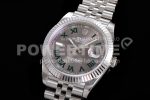 Rolex DateJust 41 126334 VSF 1:1 Best Edition 904L Steel Gray Dial Green Roman Markers on SS Jubilee Bracelet VS3235 Super Clone Watch - Image 2