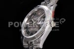 Rolex DateJust 41 126334 VSF 1:1 Best Edition 904L Steel Gray Dial Green Roman Markers on SS Jubilee Bracelet VS3235 Super Clone Watch - Image 9