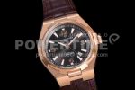 Vacheron Constantin Overseas RG 8F Maker Brown Dial on Brown Leather Strap MIYOTA9015 Super Clone Watch - Image 2
