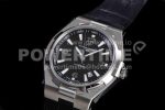 Vacheron Constantin Overseas SS 8F Maker Black Dial on Black Leahter Strap MIYOTA9015 Super Clone Watch - Image 3