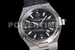 Vacheron Constantin Overseas SS 8F Maker Black Dial on Black Leahter Strap MIYOTA9015 Super Clone Watch - Image 5