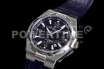 Vacheron Constantin Overseas SS 8F Maker Blue Dial on Blue Leather Strap MIYOTA9015 Super Clone Watch - Image 3