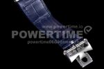 Vacheron Constantin Overseas SS 8F Maker Blue Dial on Blue Leather Strap MIYOTA9015 Super Clone Watch - Image 8