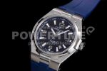 Vacheron Constantin Overseas SS 8F Maker Blue Dial on Blue Rubber Strap MIYOTA9015 Super Clone Watch - Image 3