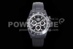Rolex Daytona Black Ceramic 5GF Best Edition Black Dial Black Pusher on Black Rubber Strap A7750 Super Clone Watch
