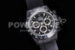 Rolex Daytona Black Ceramic 5GF Best Edition Black Dial Black Pusher on Black Rubber Strap A7750 Super Clone Watch - Image 2