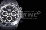 Rolex Daytona Black Ceramic 5GF Best Edition Black Dial Black Pusher on Black Rubber Strap A7750 Super Clone Watch - Image 4