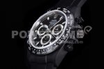 Rolex Daytona Black Ceramic 5GF Best Edition Black Dial Black Pusher on Black Rubber Strap A7750 Super Clone Watch - Image 10