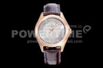 VACHERON CONSTANTIN Fiftysix RG 40mm ZF 1:1 Best Edition Silver Dial on Brown Leather Strap A1326 Super Clone Watch
