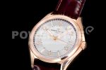 VACHERON CONSTANTIN Fiftysix RG 40mm ZF 1:1 Best Edition Silver Dial on Brown Leather Strap A1326 Super Clone Watch - Image 3