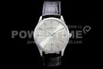 Jaeger-LeCoultre Master Ultra Thin Date 1282510 ZF 1:1 Best Edition White Dial on Black Leather Strap A899/1 Super Clone Watch