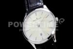 Jaeger-LeCoultre Master Ultra Thin Date 1282510 ZF 1:1 Best Edition White Dial on Black Leather Strap A899/1 Super Clone Watch - Image 2