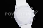 Rolex Daytona White Ceramic 5GF Best Edition White/Black Dial on White Rubber Strap A7750 Super Clone Watch - Image 12
