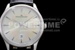 Jaeger-LeCoultre Master Ultra Thin Date 1282510 ZF 1:1 Best Edition White Dial on Black Leather Strap A899/1 Super Clone Watch - Image 3