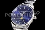 Longines Master Moonphase SS APSF 1:1 Best Edition Blue Diamonds Dial on SS Bracelet AL899 Super Clone Watch - Image 3