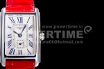 Longines DolceVita 23mm Ladies Watch 8848F 1:1 Best Edition White Dial Diamonds Bezel on Red Croco Strap Swiss Quartz Super Clone Watch - Image 4