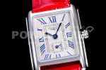 Longines DolceVita 23mm Ladies Watch 8848F 1:1 Best Edition White Dial Diamonds Bezel on Red Croco Strap Swiss Quartz Super Clone Watch - Image 5